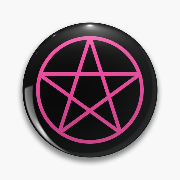 Item preview, Pagan Wiccan Cheeky Witch® Pink Pentacle designed and sold by cheekywitch.