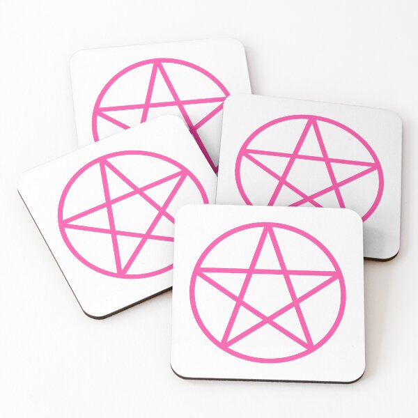Item preview, Pagan Wiccan Cheeky Witch® Pink Pentacle designed and sold by cheekywitch.