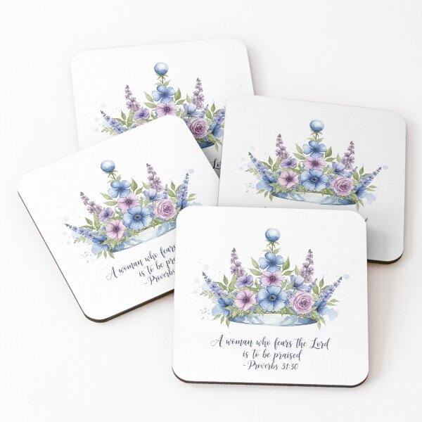 Item preview, Proverbs 31:30 is elegantly inscribed: "A woman who fears the Lord is to be praised". designed and sold by Faithloveshop.