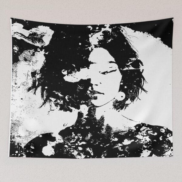 Item preview, Black and white attractive female in abstract design designed and sold by Jennifer Morcom.