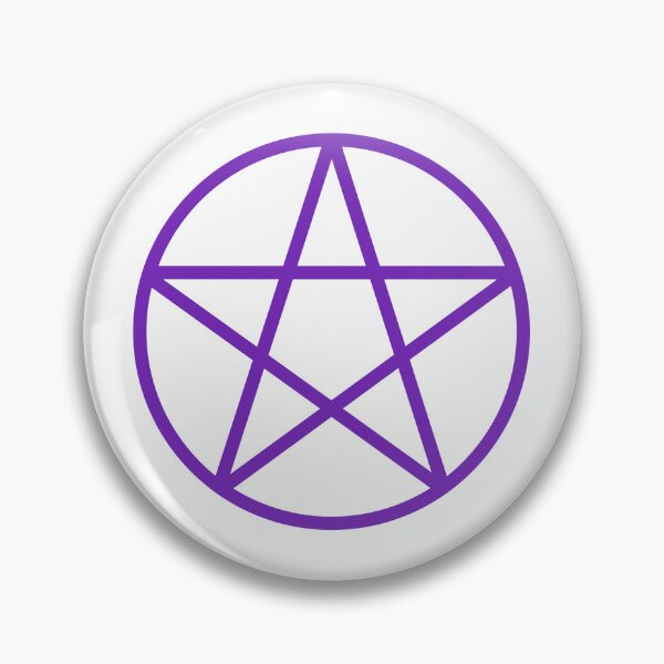 Artikelvorschau, Pagan Wiccan Cheeky Witch® Lila Pentacle entworfen und verkauft von cheekywitch.