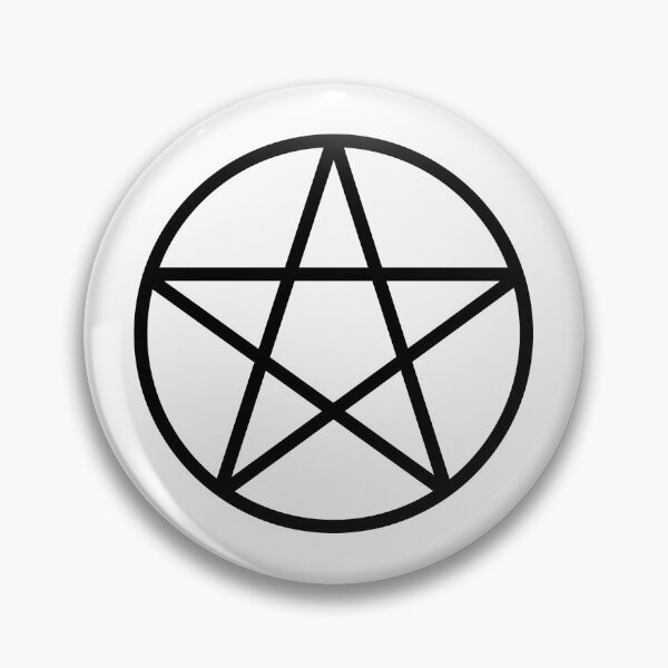 Item preview, Pagan Wiccan Cheeky Witch® Black Pentacle designed and sold by cheekywitch.