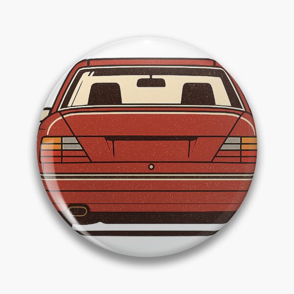 Item preview, Retro Benz W124 Rear View – Stanced Sedan lowered– Badge-Free designed and sold by fjurcev.