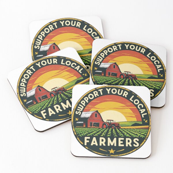 Item preview, Support Your Local Farmers – Vintage Retro Farm Tee designed and sold by shadystitch.