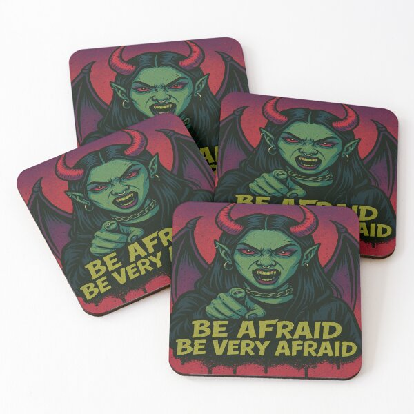 Item preview, Be Afraid – Gothic Demon Girl Horror Art designed and sold by alizo74.