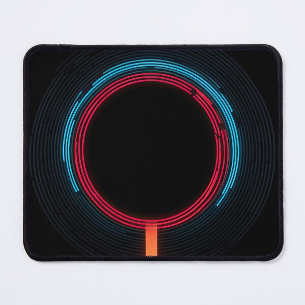 Item preview, Abstract Techno Sun Portal – Circular Neon Emission designed and sold by BasajaunStudio.