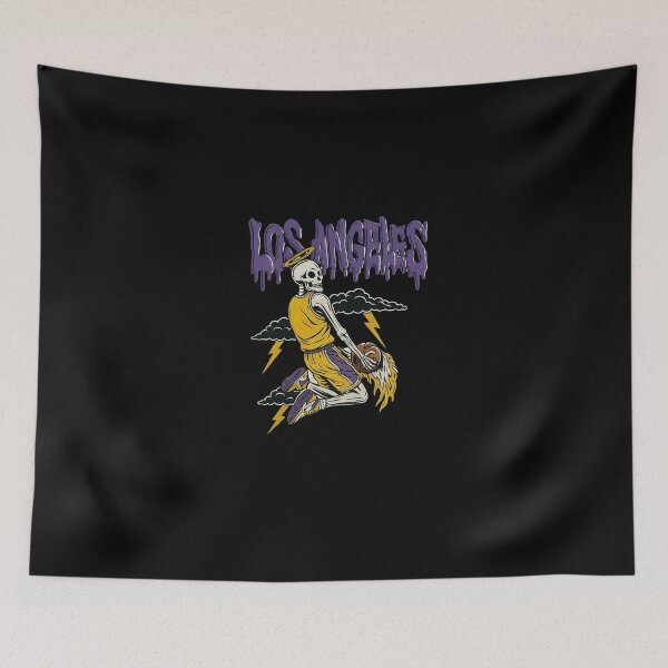 Item preview, Skeleton Dunk – Los Angeles Basketball Tribute designed and sold by PhilllandArt.