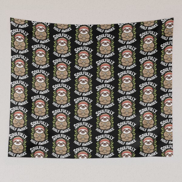 Item preview, Meditating Sloth – Calm Cartoon Mindfulness and Relaxation Vibes designed and sold by Taans-Creation.