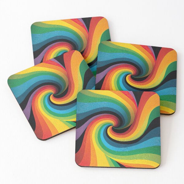 Item preview, Psychedelic Rainbow Vortex – Swirling Abstract Flow designed and sold by BasajaunStudio.