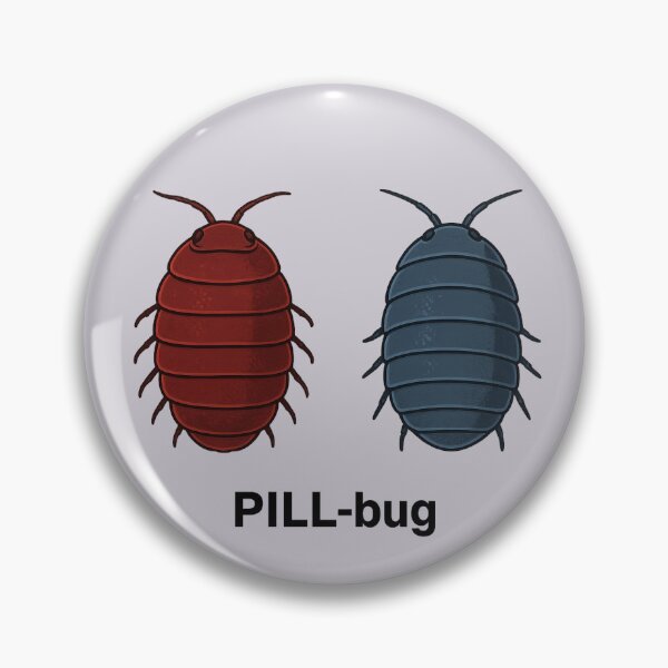 Item preview, Red / Blue Pill-bug - Slater / Woodlouse designed and sold by Animal Magnetism.
