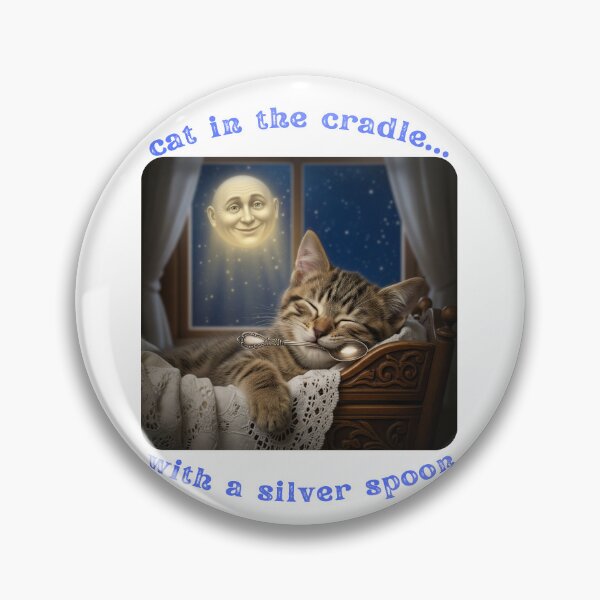 Item preview, Cat in the cradle designed and sold by Pop, Culture and Stuff.