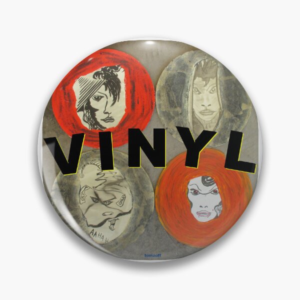 Item preview, 4 record faces with writing: VINYL designed and sold by ZoffArt-Shop.