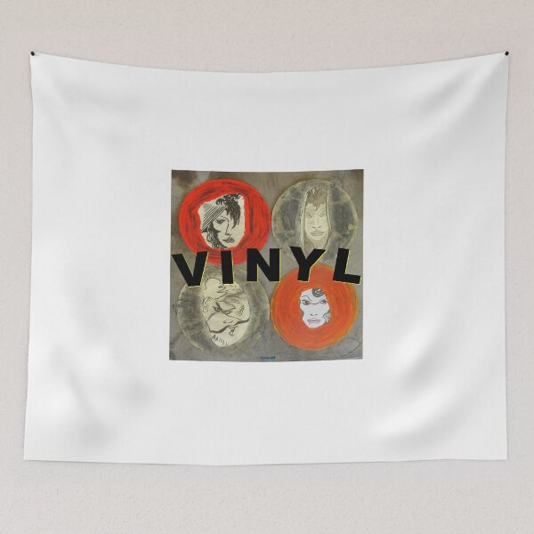 Item preview, 4 record faces with writing: VINYL designed and sold by ZoffArt-Shop.