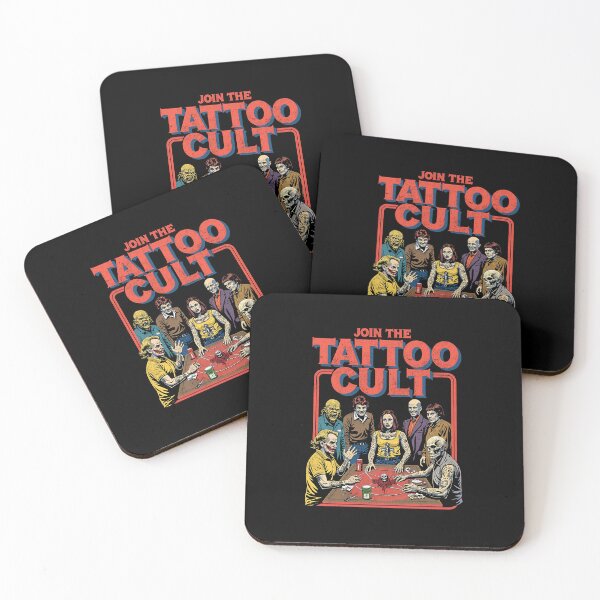 Item preview, Join the Tattoo Cult: Retro Occult Horror Design designed and sold by Vintagenaut Co..