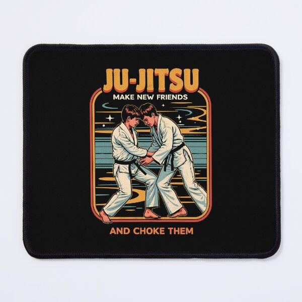 Item preview, Ju-Jitsu: Make New Friends and Choke Them designed and sold by Vintagenaut Co..