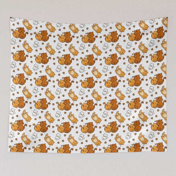 Item preview, Cheeky Witch® Cute Orange Cats Pattern Cat Lovers designed and sold by cheekywitch.