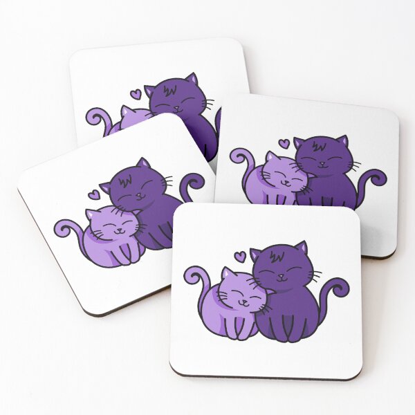 Item preview, Cheeky Witch® Cute Purple Pattern Cat Lovers designed and sold by cheekywitch.