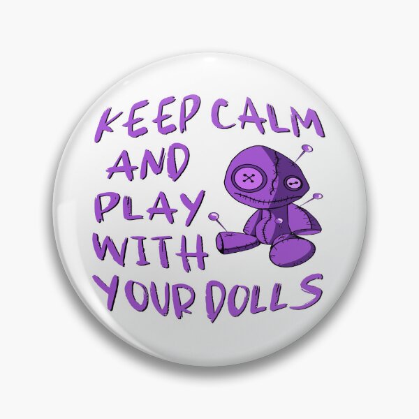 Item preview, Purple Keep Calm and Play with your Dolls Cheeky Witch® designed and sold by cheekywitch.
