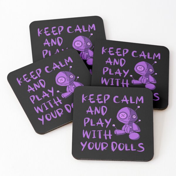 Item preview, Purple Keep Calm and Play with your Dolls Cheeky Witch® designed and sold by cheekywitch.
