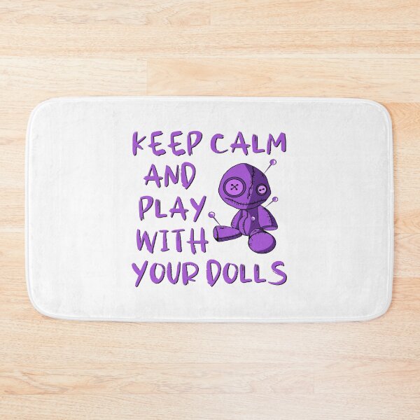 Item preview, Purple Keep Calm and Play with your Dolls Cheeky Witch® designed and sold by cheekywitch.