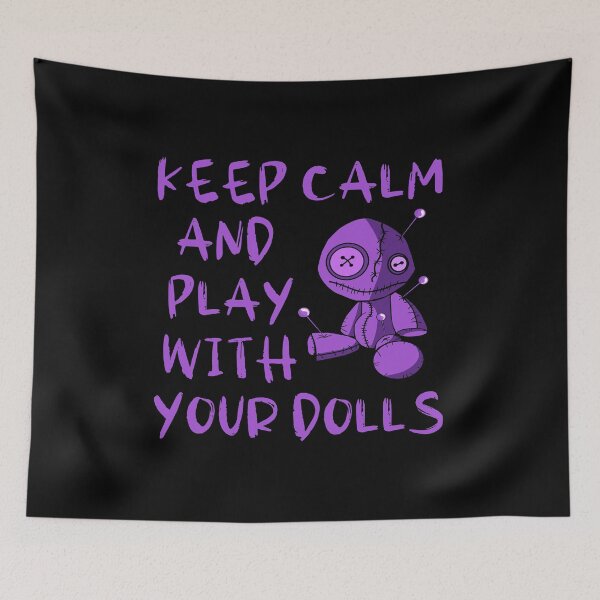 Item preview, Purple Keep Calm and Play with your Dolls Cheeky Witch® designed and sold by cheekywitch.
