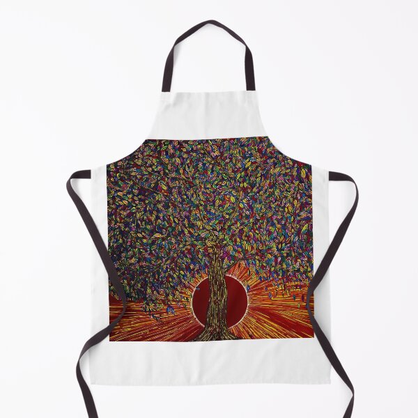Item preview, Fall colors, vibrant tree at sunrise, rising sun designed and sold by VIBRANTBYSHY.
