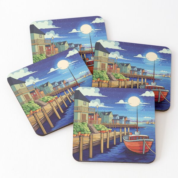 Item preview, Moonlit Harbor by the Village designed and sold by HSE1.