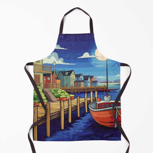 Item preview, Moonlit Harbor by the Village designed and sold by HSE1.