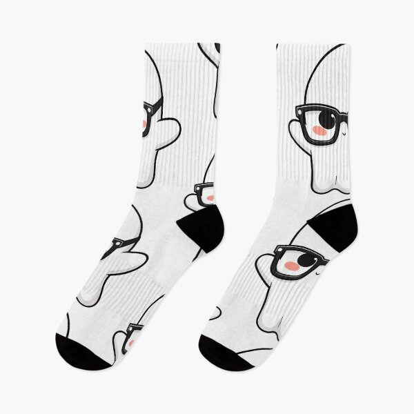 Item preview, A ghost wearing black-framed literary glasses designed and sold by DOG DESIGN.