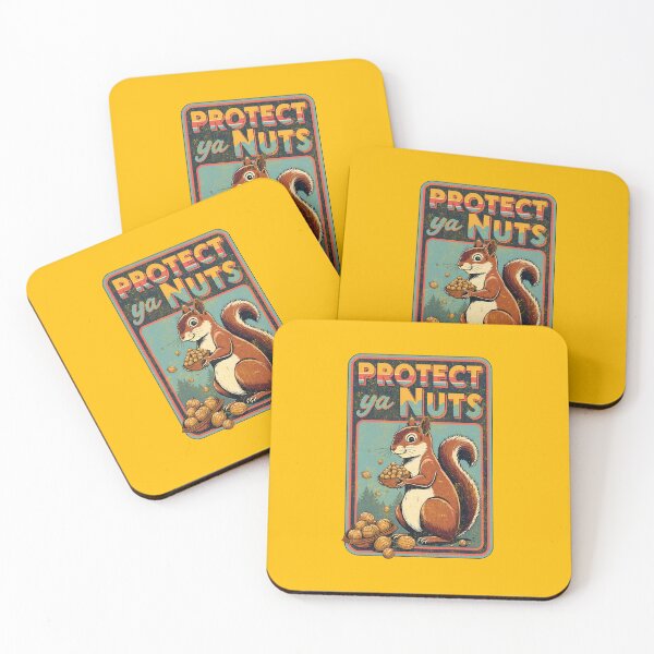 Item preview, Protect Ya Nuts: Funny Squirrel Design designed and sold by Vintagenaut Co..