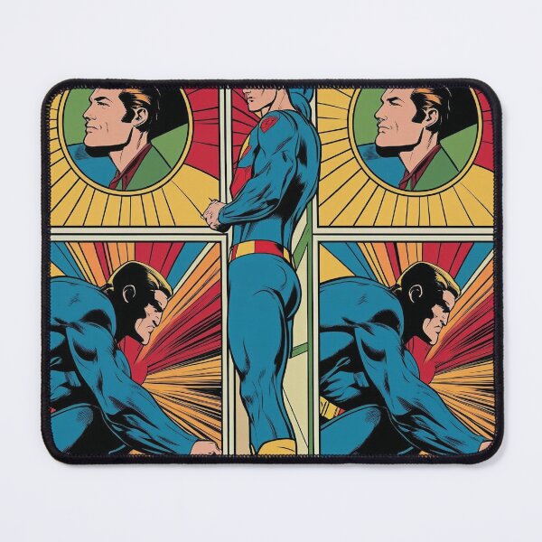 Item preview, Superhero Comic Montage Vibrant Artwork designed and sold by Rue Design Company.