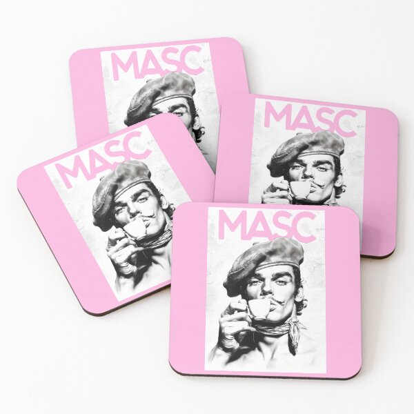 Item preview, MASC Tom of Finland style gay interest tea white rectangle designed and sold by Breakfast-Soda.