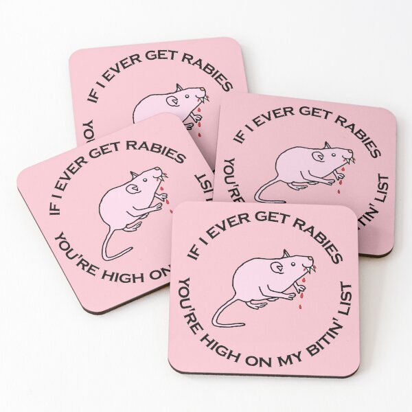 Item preview, If I Ever Get Rabies, You're High On My Bitin' List designed and sold by ellenhenry.