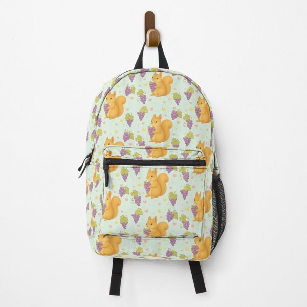 Item preview, Cute Squirrel with Grapes – Green designed and sold by HIMEKARI.