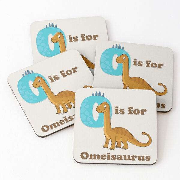 Item preview, O is for Omeisaurus | Dinosaur Alphabet Nursery Wall Art for Kids designed and sold by FilizDesigner.