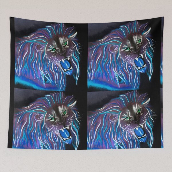 Item preview, Avatar lion with cub being protected designed and sold by VIBRANTBYSHY.