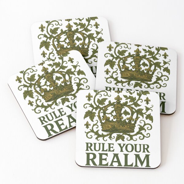 Item preview, Rule Your Realm – Medieval Fantasy Crown Crest Illustration designed and sold by WojcikDesigners.
