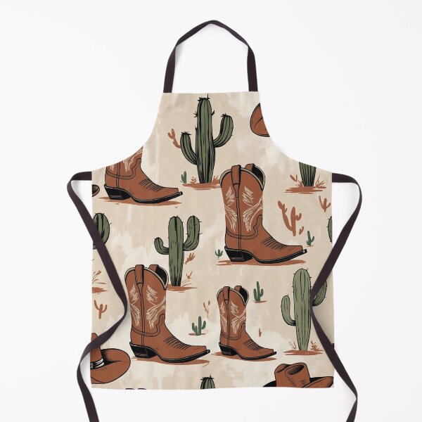 Item preview, Western Boots and Cactus Pattern designed and sold by Rue Market.