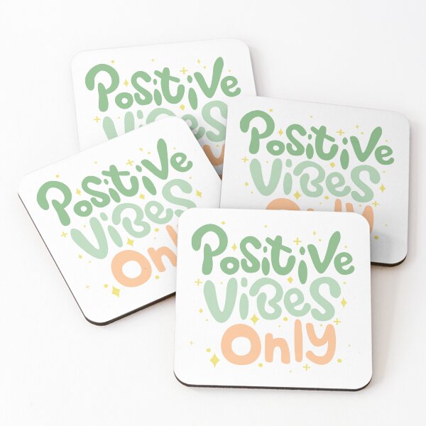 Item preview, Positive Vibes Only – Cute Colorful Motivational Quote Design for Good Energy designed and sold by NUSHS.