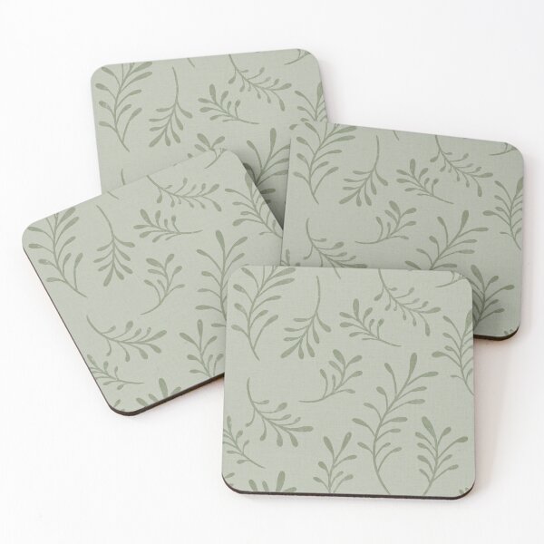 Item preview, Japandi Tossed Branches - Modern Minimalist Botanical Pattern in Sage Green designed and sold by chrisdembinski.