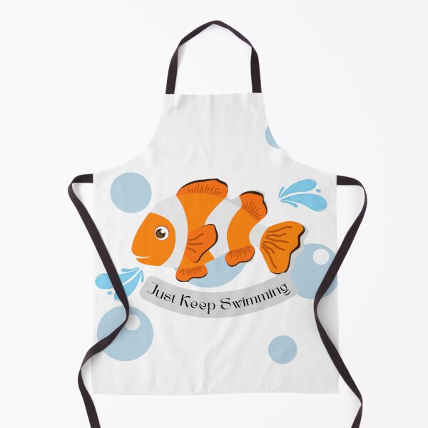 Item preview, Just Keep Swimming – Cute Clownfish Motivation Design designed and sold by FASA's ART.