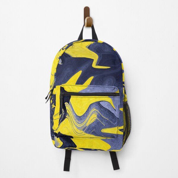 Item preview, Yellow-blue abstract wave pattern designed and sold by Sigtrix.