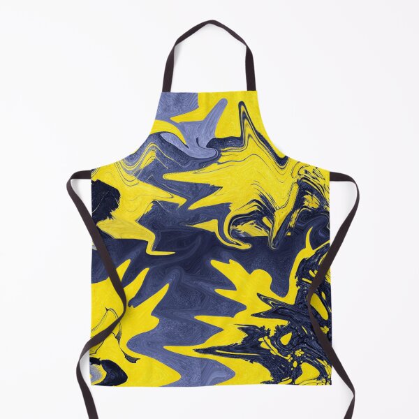 Item preview, Yellow-blue abstract wave pattern designed and sold by Sigtrix.