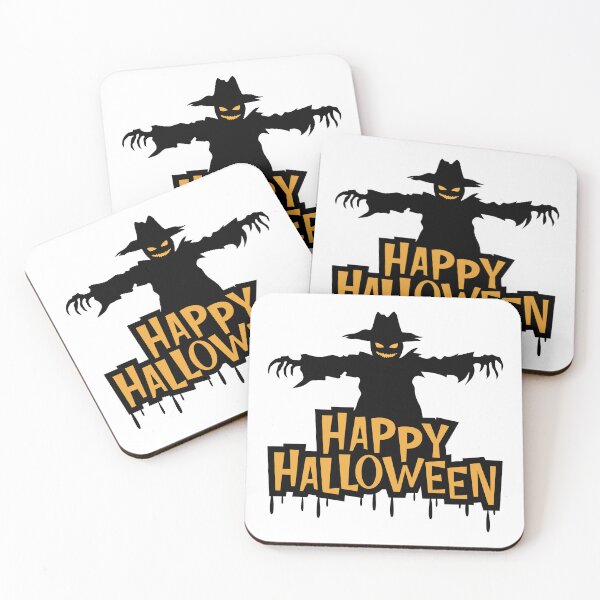 Item preview, Spooky Halloween Sticker | Scarecrow & Dripping Text designed and sold by apppilot.