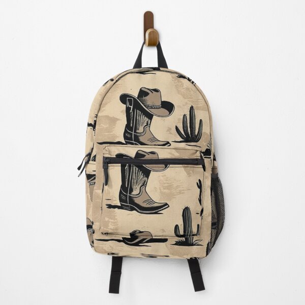 Item preview, Vintage Western Pattern with Hats and Cactus designed and sold by Rue Market.