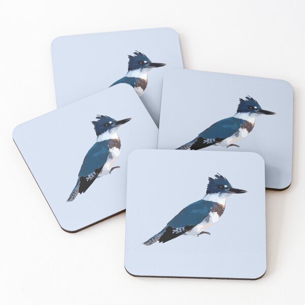 Item preview, Belted Kingfisher designed and sold by blueberry-dino.