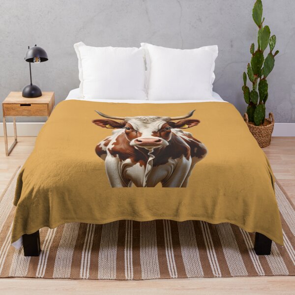 Item preview, Cute Minimalist Dutch Cow Portrait – Farm Animal Art designed and sold by Art-Design-EM.
