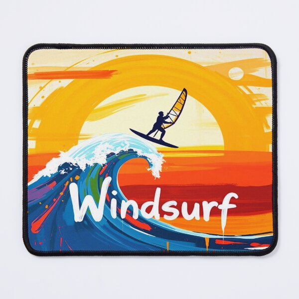 Item preview, Retro Windsurfing – Windsurfing on Waves at Vintage Sunset | Summer Ocean Water Sport. designed and sold by Ralek.