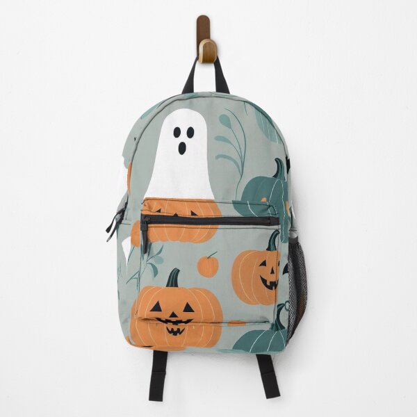 Item preview, Halloween Pattern with Pumpkins and Ghosts designed and sold by Rue Market.