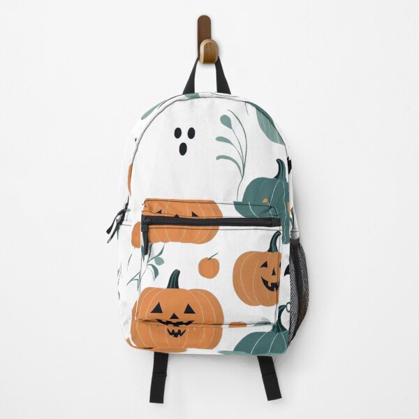 Item preview, Halloween Pattern with Pumpkins and Ghosts designed and sold by Rue Market.